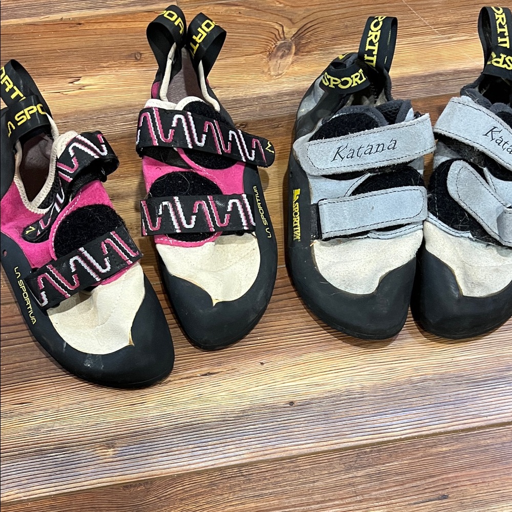 La Sportiva Katana womens Climbing Shoes - Pink and Gray